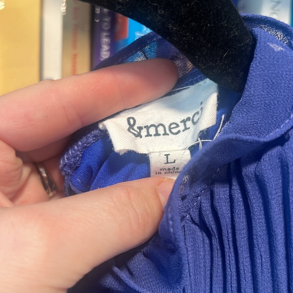 &Merci Purple Ruffle Blouse - Picture 2 of 3